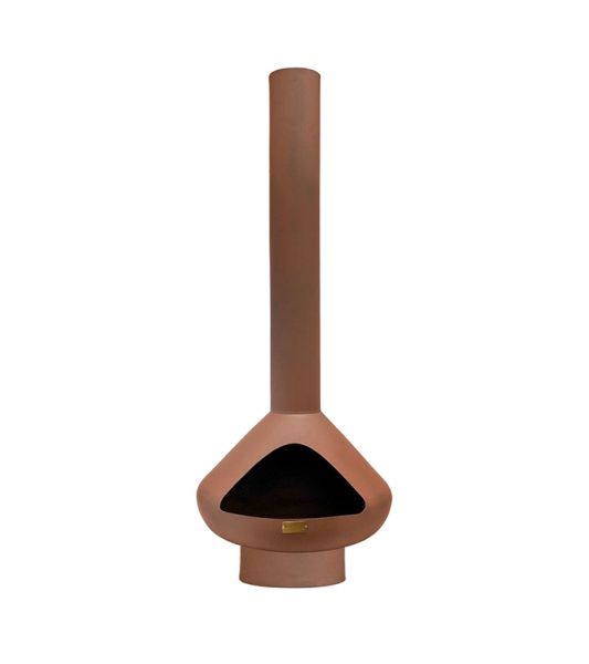 Outdoor Fornax Fireplace - Steel - L52 x W52 x H132 cm - Rust