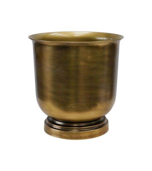 Outdoor Hampton Urn - Metal - L31.5 x W31.5 x H40 cm - Antique Brass