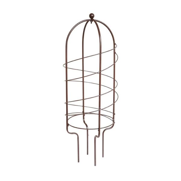 Outdoor Pot Plant Support - Mild Steel - L64 x W26 x H26 cm - Bronze