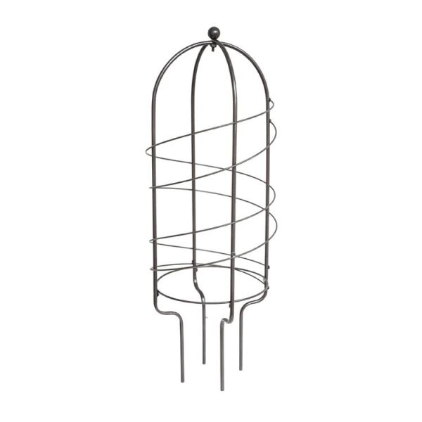 Outdoor Pot Plant Support - Mild Steel - L64 x W26 x H26 cm - Zinc
