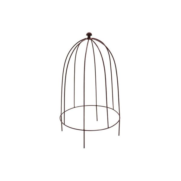 Outdoor Plant Support - Mild Steel - L26 x W26 x H55 cm - Bronze