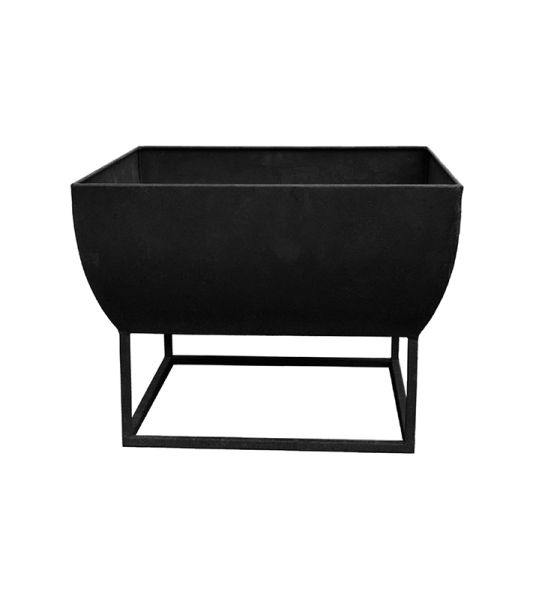 Outdoor Windermere Iron Firebowl - Metal - L50 x W50 x H36 cm - Black