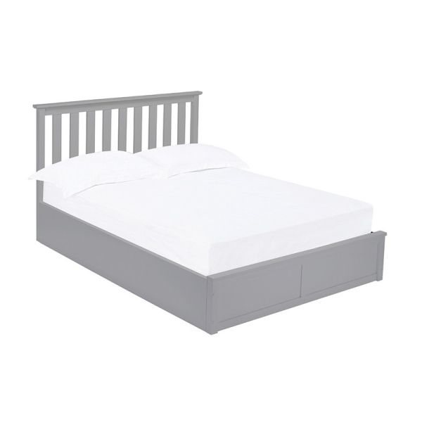 Oxford Kingsize Bed - Wood - L211.5 x W165 x H100.5 cm - Grey