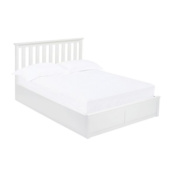Oxford Kingsize Bed - Wood - L211.5 x W165 x H100.5 cm - White