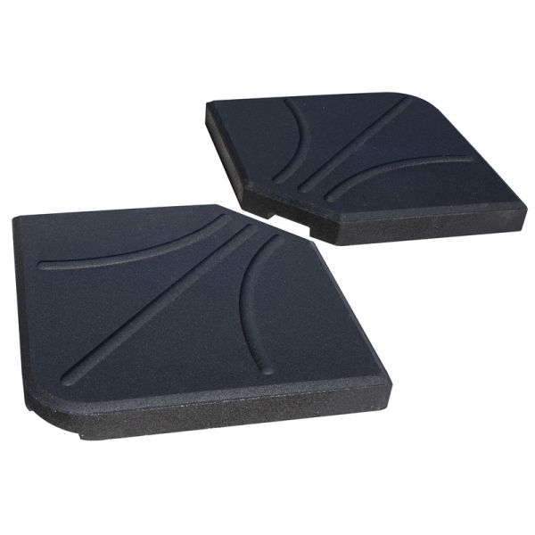 Overhang Parasol Base Weights (Pack of 2) - L6 x W47 x H47 cm