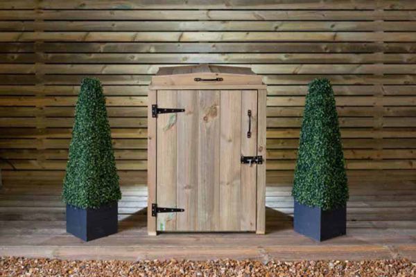 Paythorne Dustbin Store Single - Timber - L64 x W63 x H88 cm