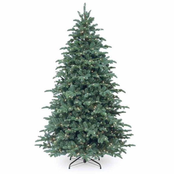 Mountain Nobel Blue Spruce 7.5ft Tree with 650 W/W LED Artificial Plant, Christmas Decoration, Artificial Christmas Tree