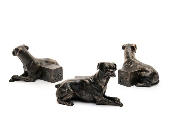 Boxer Dog Plant Pot Feet - Set of 3 - L8 x W11 x H7.5 cm