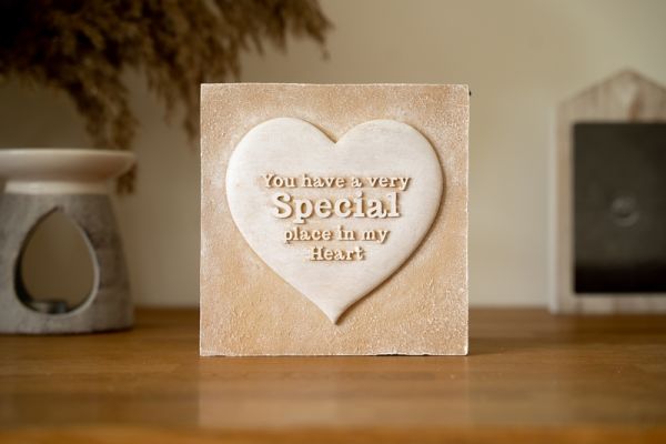 Special Heart Plaque - L37 x W29 x H40 cm