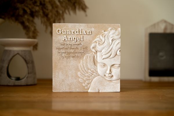 Guardian Angel Plaque - L37 x W29 x H40 cm