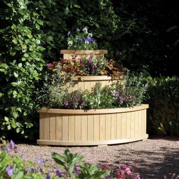 Marberry Corner Cascade Planter - L85 x W85 x H90 cm