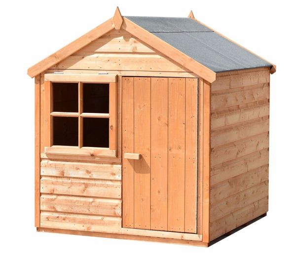 Playhut 4 x 4 Feet Single Door with One Opening Window Playhouse