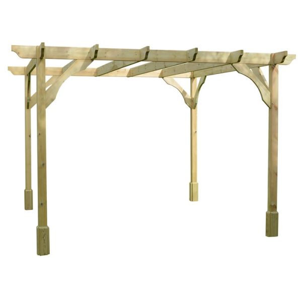 Premium Pergola - Wood - L180 x W240 x H270 cm - Light Green