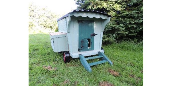 Shepherds Hut Hen House - Painted - Blue