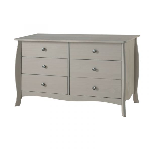 Provence Grey Washed Pine 3+3 Drawer Chest
