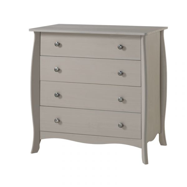 Provence Grey Washed Pine 4 Drawer Chest