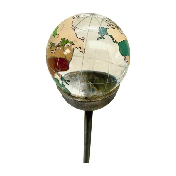 4 Feet Coloured World 60mm Marble Pin Garden Art (Pack of 3) - Bare Metal/Ready To Rust