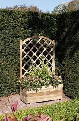 Rectangular Planter & Lattice - L42 x W90 x H138 cm