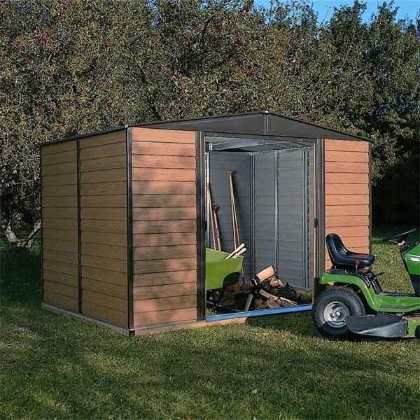 10x12 Woodvale Metal Apex Shed with Floor - L370 x W313 x H209 cm