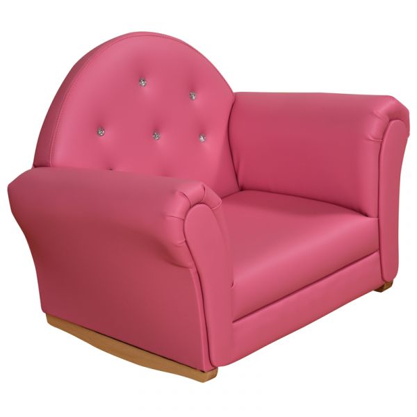 Pink Crystal Rocking Chair 