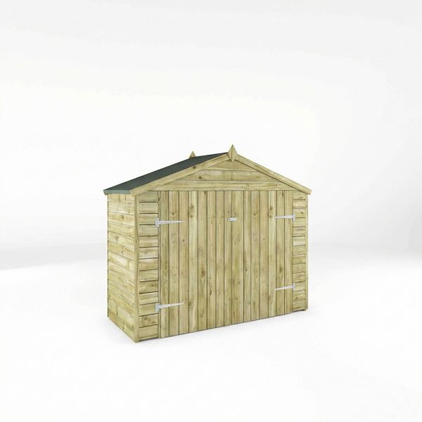 3 x 7 Feet Overlap Apex Bike Store - Timber - L86.3 x W210.1 x H171.9 cm - Brown