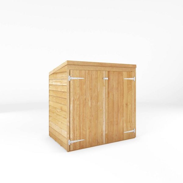 3 x 5 Feet Overlap Pent Mower Store - Timber - L95.5 x W142.9 x H141.9 cm - Brown