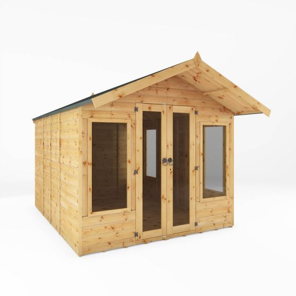 10 x 8 Feet Premium Sussex Summerhouse - Timber - L363.2 x W249.4 x H227.8 cm - Brown