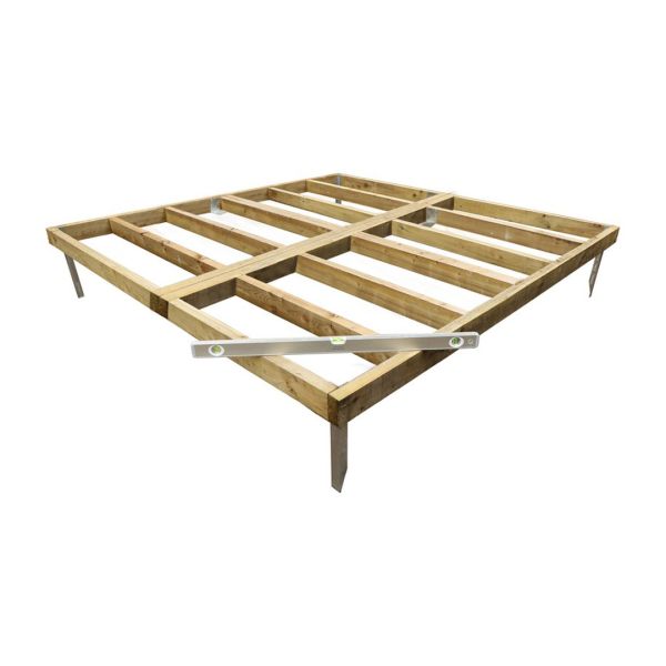 8 x 8 Feet Pressure Treated Wooden Base - Only available to order with garden building