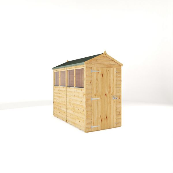 8 x 4 Feet Woodsman Shiplap Apex - Styrene - L250.4 x W130.8 x H210.7 cm