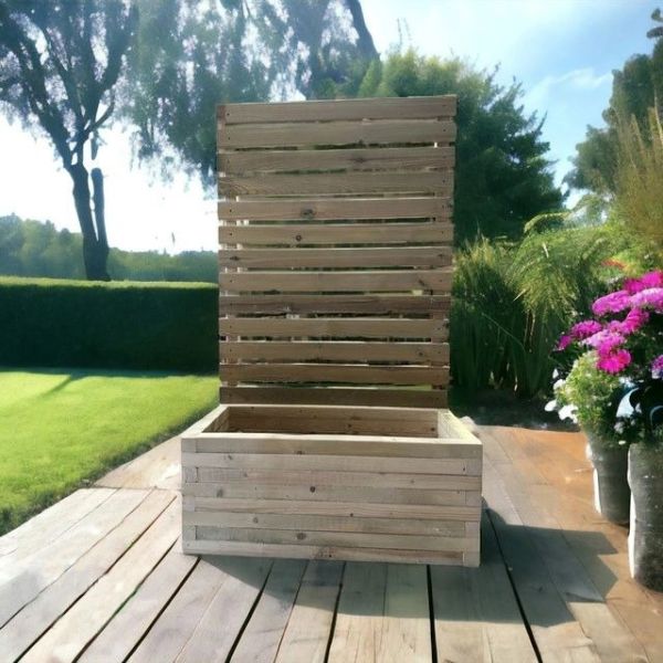 Norfolk Planter and Trellis - Wood - L120 x W40 x H150 cm