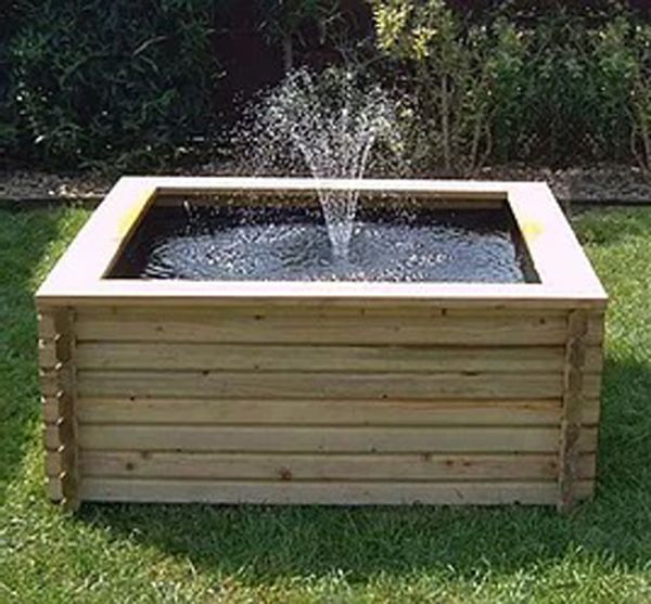 120 Gallon Square Pond with Pump - L122 x W122 x H50.8 cm