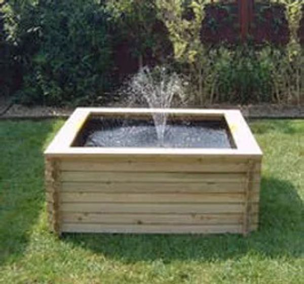 60 Gallon Square Pond with Pump - L91.4 x W91.4 x H50.8 cm