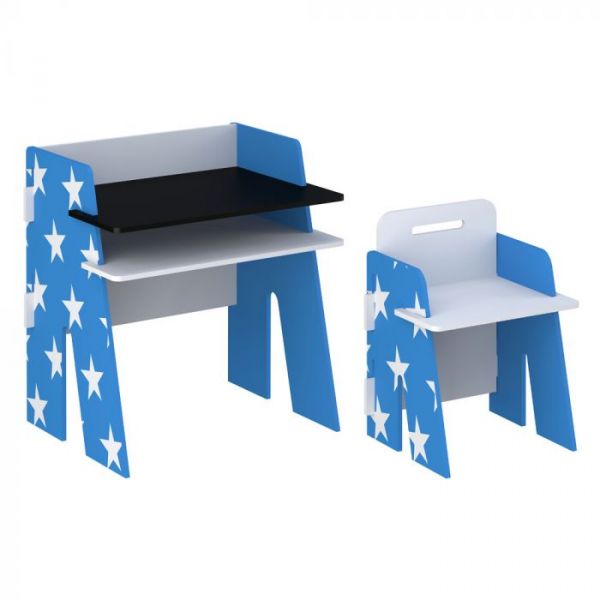Star Desk and Chair Blue