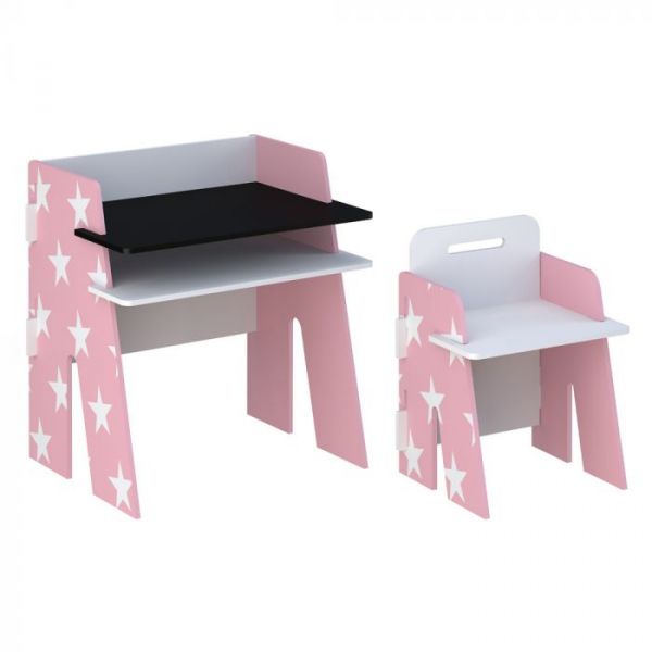 Star Desk and Chair Pink