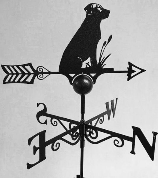 Labrador Weathervane - Steel - W65 x H88 cm - Black