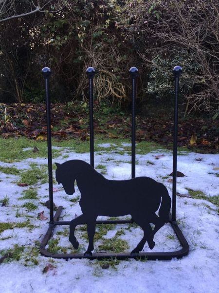 2 Pair Boot Rack - Horse - Steel - L30.4 x W38 x H48.3 cm