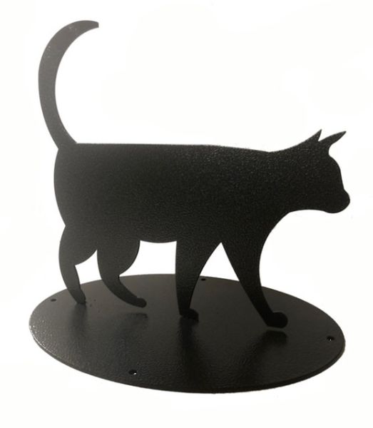 Cat Boot Scraper Silhouette - Steel - L23.5 x W34.9 x H31.1 cm