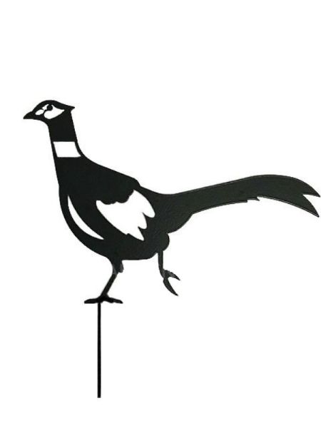 Pheasant - Steel - W41.9 x H33 cm - Bare Metal/Ready to Rust