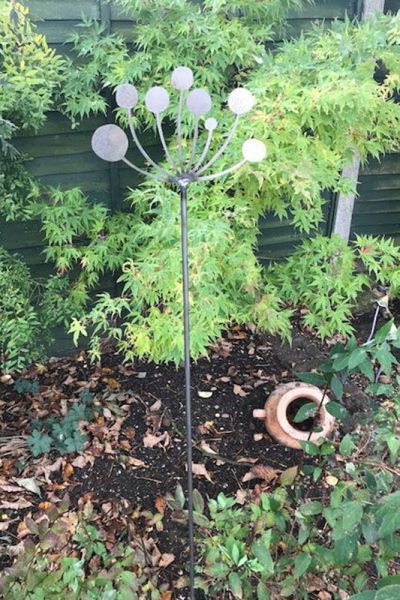 Cow Parsley Stake 5Ft (Pack of 3) - Steel - W20.3 x H151.1 cm - Bare Metal/Ready to Rust