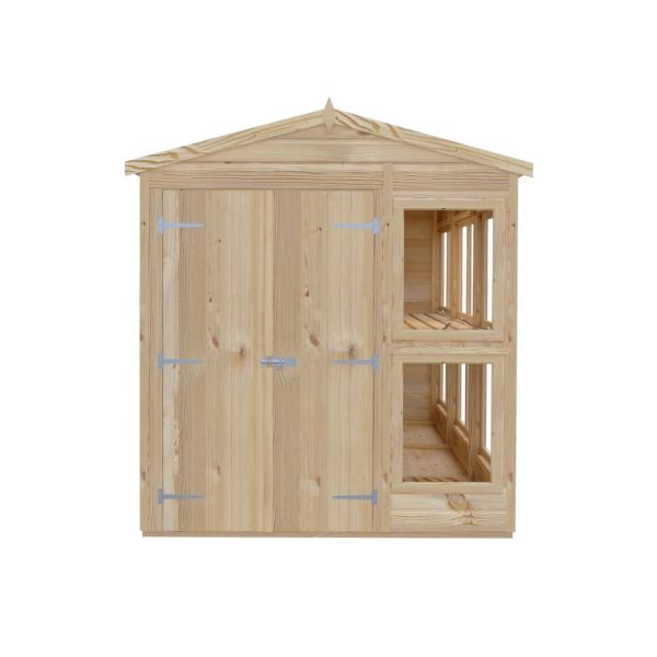 Sun Hut 6 x 12 Feet Potting Shed - L357 x W185.8 x H214.6 cm