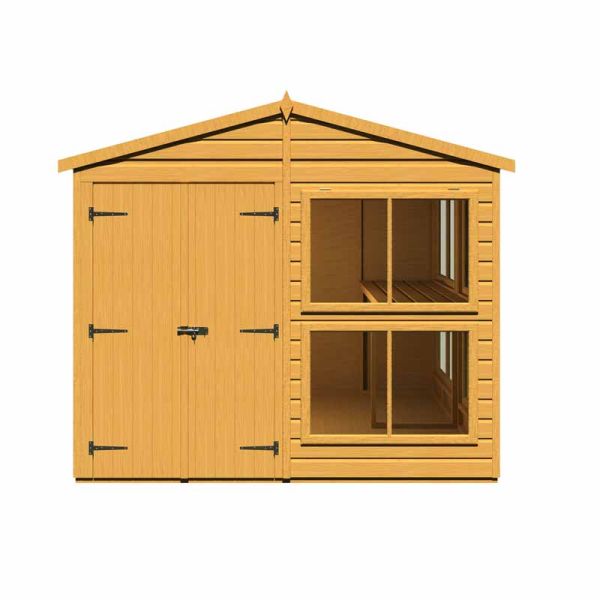 Sun Hut 8 x 8 Feet Potting Shed - L241 x W260.1 x H222.5 cm