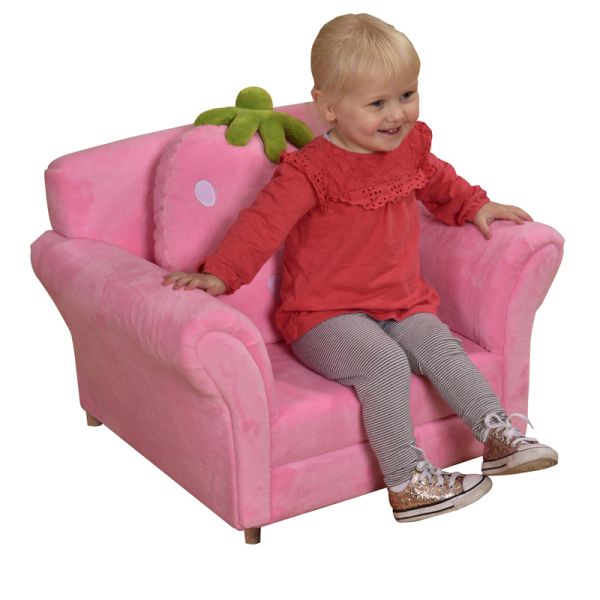 Red deals strawberry couch