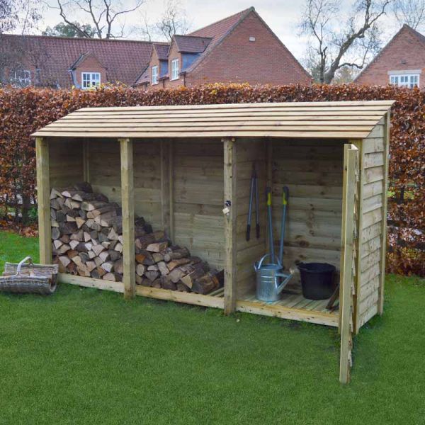 Empingham 6ft Tool Store - L75 x W340 x H180 cm - Light Green