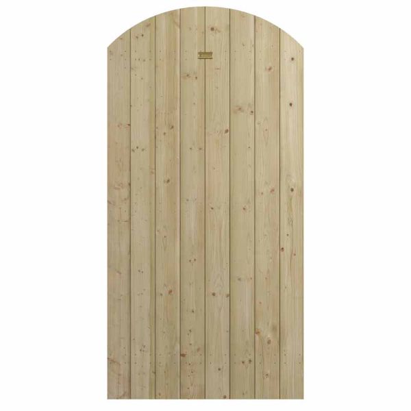 Tongue & Groove Arch Top Gate - Wood - L3.5 x W90 x H180 cm