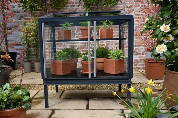Herb House - Aluminium/Glass - L80 x W55 x H93 cm - Anthracite