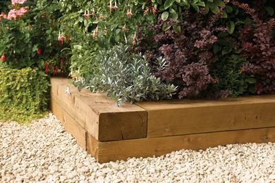 Timber Blocks 0.9m (Pack Of 2) - L90 x W20 x H10 cm