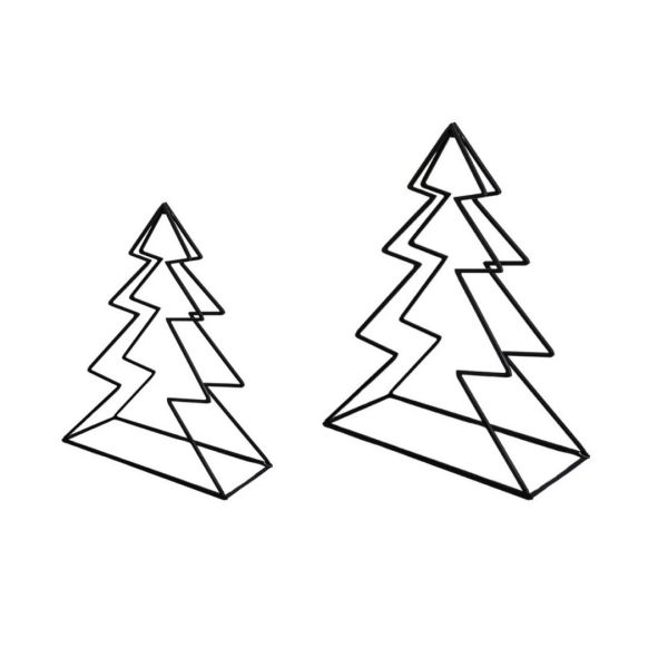 Tree Log Holder (Set of 2) - Black