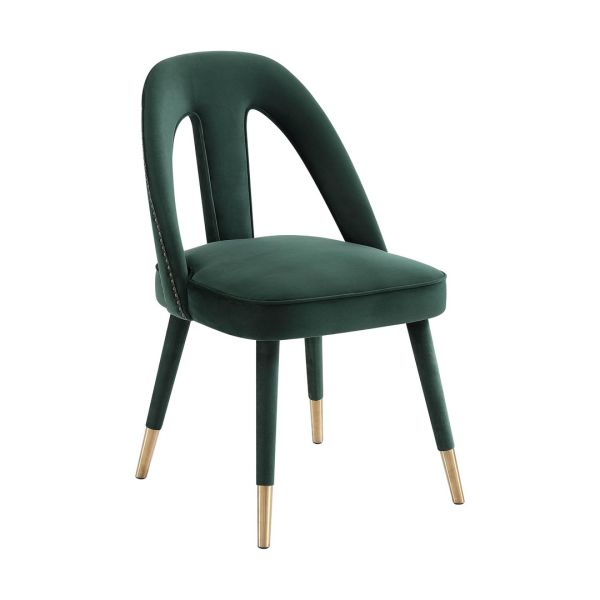 Petra Side Chair - Velvet - L61 x W52.1 x H87.1 cm - Forest Green