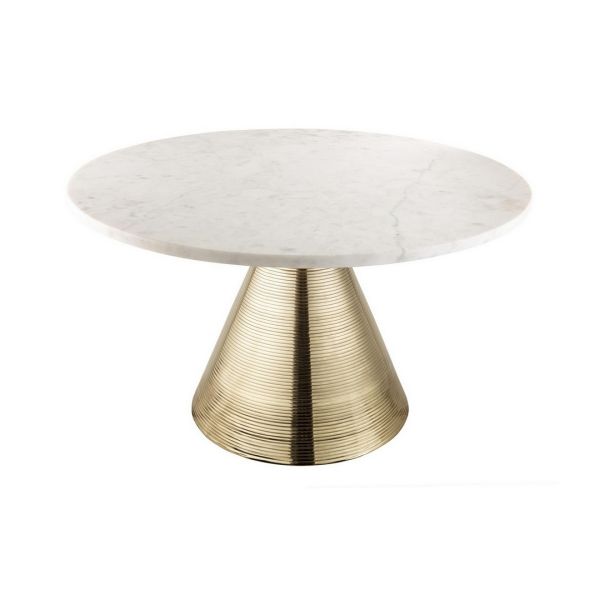 Tempo Coffee Table - Marble - L76.2 x W76.2 x H44.5 cm - White