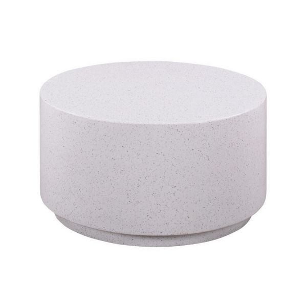 Terrazzo Light Speckled Coffee Table - Concrete - L69.8 x W69.8 x H40.1 cm - Grey